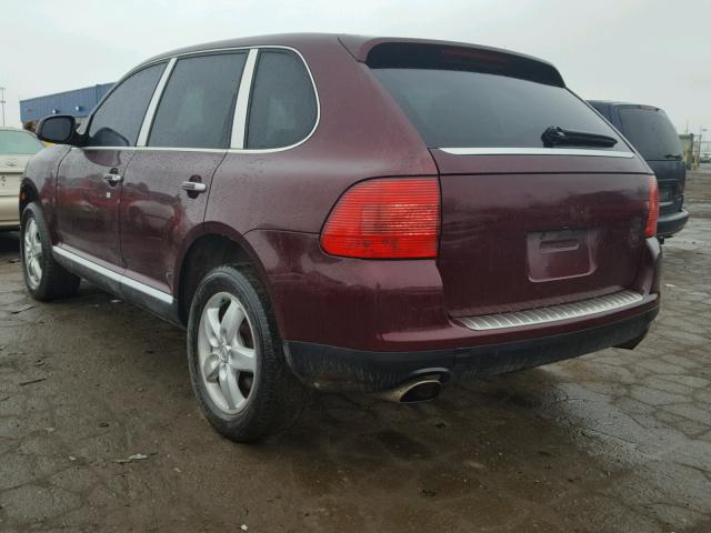 WP1AB29P44LA65222 - 2004 PORSCHE CAYENNE S BURGUNDY photo 3