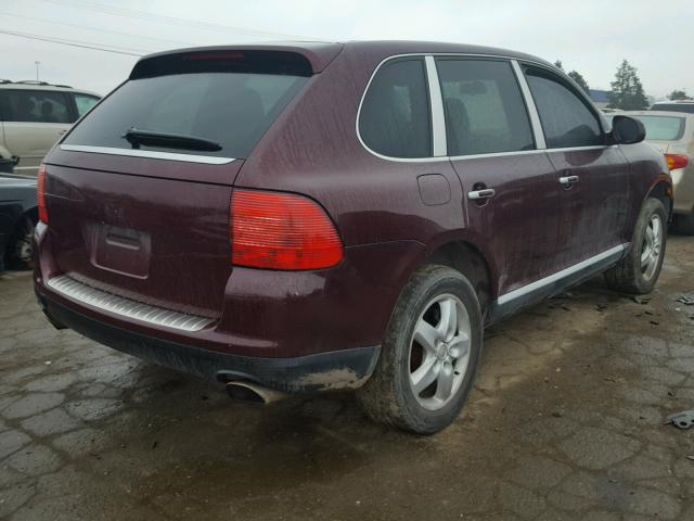 WP1AB29P44LA65222 - 2004 PORSCHE CAYENNE S BURGUNDY photo 4