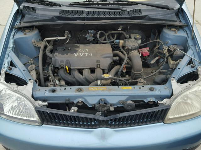 JTDAT123310158357 - 2001 TOYOTA ECHO BLUE photo 7