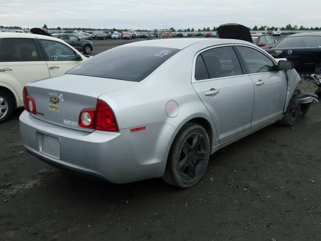 1G1ZA5EB6AF106553 - 2010 CHEVROLET MALIBU LS 银色 照片 4