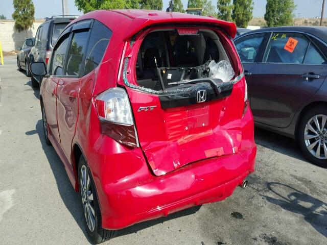 JHMGE8H59CC039511 - 2012 HONDA FIT SPORT RED photo 3