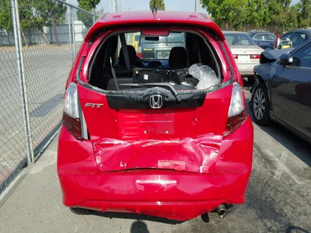 JHMGE8H59CC039511 - 2012 HONDA FIT SPORT RED photo 9