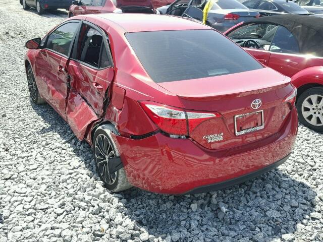 2T1BURHE8GC620239 - 2016 TOYOTA COROLLA L RED photo 3