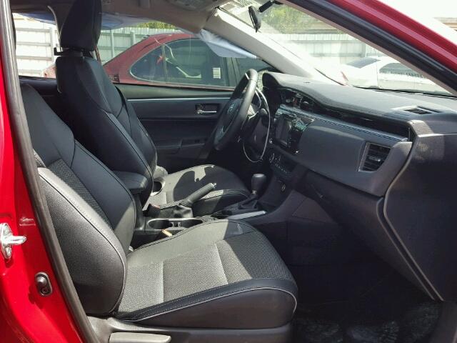 2T1BURHE8GC620239 - 2016 TOYOTA COROLLA L RED photo 5