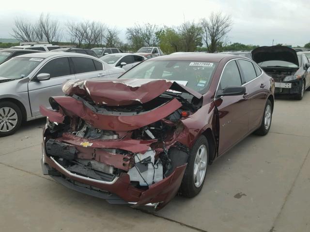 1G1ZB5ST1GF256010 - 2016 CHEVROLET MALIBU LS 栗色 照片 2