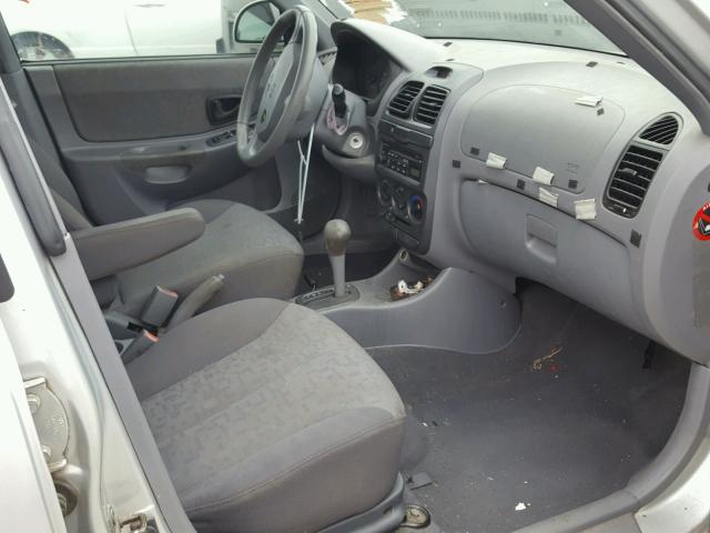 KMHCG45C33U481793 - 2003 HYUNDAI ACCENT GL SILVER photo 5