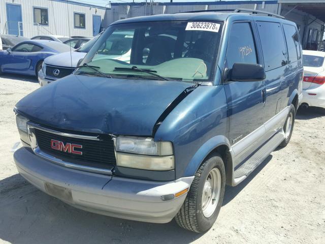 1GKDM19W9YB521855 - 2000 GMC SAFARI XT BLUE photo 2