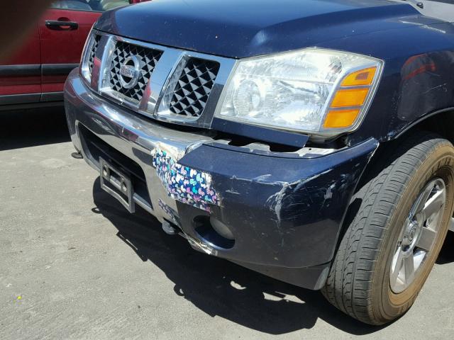 5N1AA08C07N724926 - 2007 NISSAN ARMADA SE BLUE photo 9