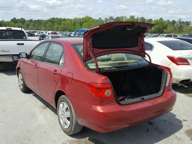 JTDBR32E960099435 - 2006 TOYOTA COROLLA CE RED photo 3