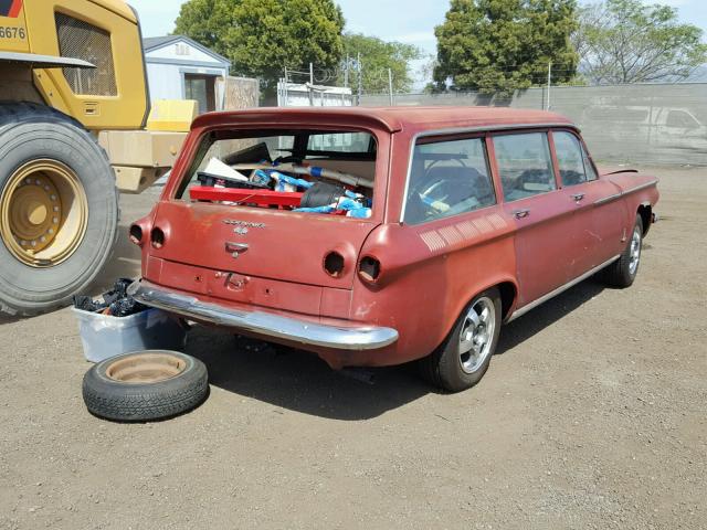 20935W153910 - 1962 CHEVROLET CORVAIR RED photo 4