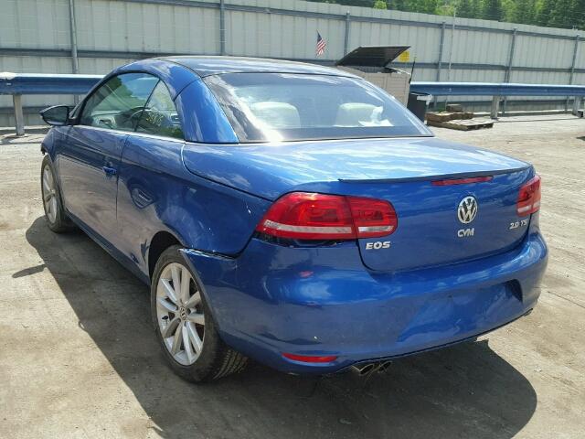 WVWBW7AH8CV006558 - 2012 VOLKSWAGEN EOS KOMFOR ლურჯი ფოტო 3