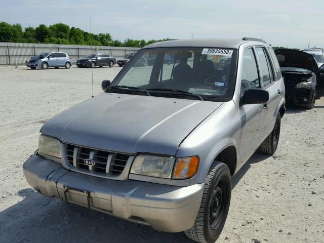 KNDJB723XY5671169 - 2000 KIA SPORTAGE GRAY photo 2