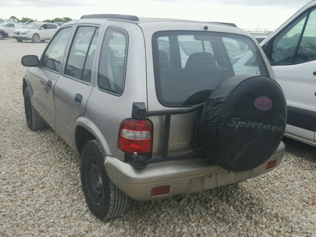 KNDJB723XY5671169 - 2000 KIA SPORTAGE GRAY photo 3