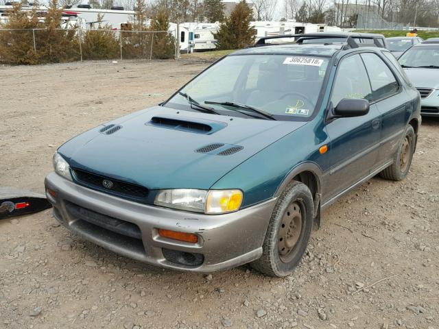 JF1GF4854WH814771 - 1998 SUBARU IMPREZA OU GREEN photo 2