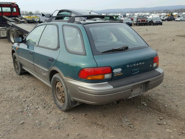 JF1GF4854WH814771 - 1998 SUBARU IMPREZA OU GREEN photo 3