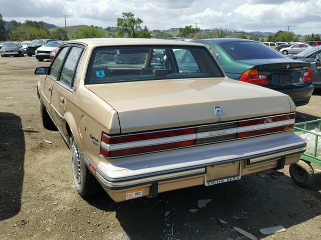 1G4AL19R0G6406060 - 1986 BUICK CENTURY LI TAN photo 3