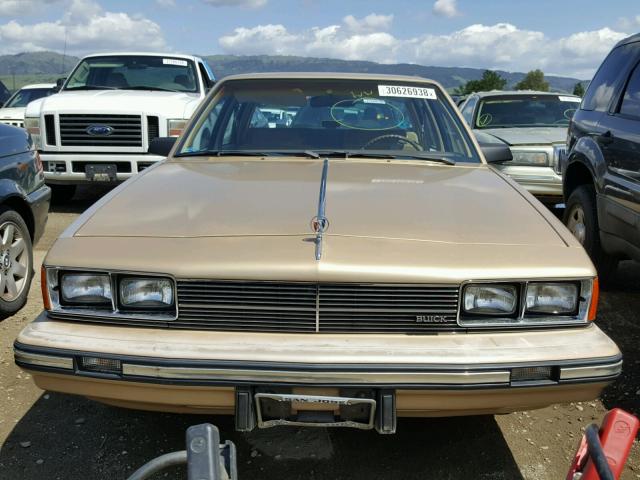 1G4AL19R0G6406060 - 1986 BUICK CENTURY LI TAN photo 9