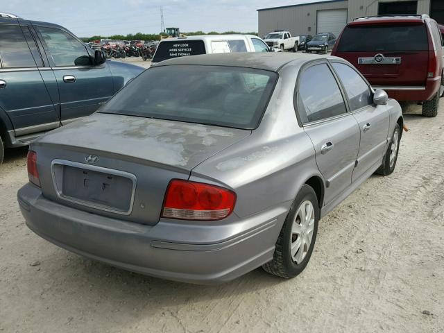 KMHWF25S75A186910 - 2005 HYUNDAI SONATA GL SILVER photo 4