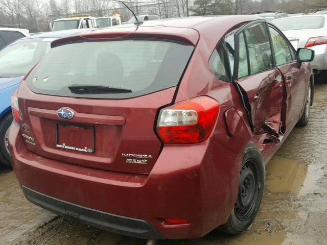 JF1GPAA68F8203687 - 2015 SUBARU IMPREZA BA RED photo 4