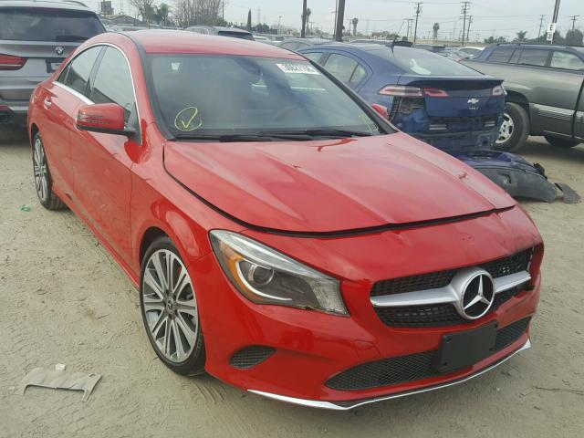 WDDSJ4EB4JN518436 - 2018 MERCEDES-BENZ CLA 250 RED photo 1