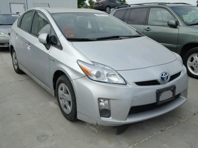 JTDKN3DU1B5311483 - 2011 TOYOTA PRIUS SILVER photo 1