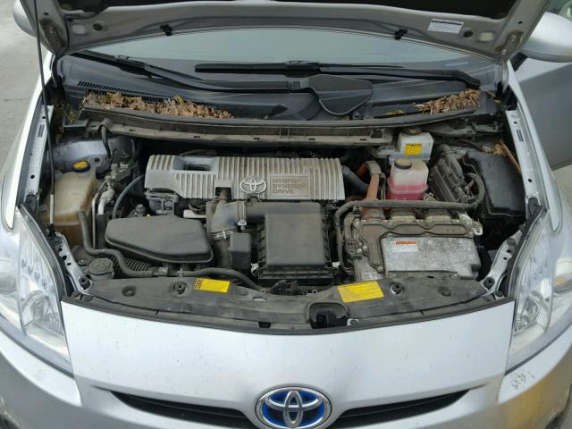 JTDKN3DU1B5311483 - 2011 TOYOTA PRIUS SILVER photo 7