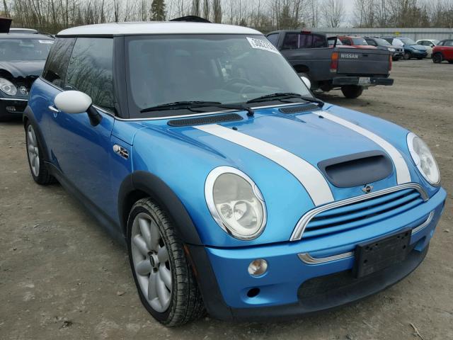 WMWRE33464TD78210 - 2004 MINI COOPER S BLUE photo 1