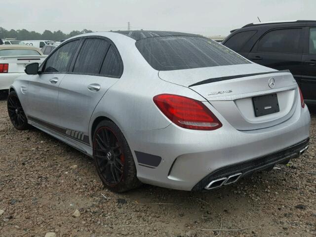 55SWF8HB8FU080265 - 2015 MERCEDES-BENZ C 63 AMG-S SILVER photo 3