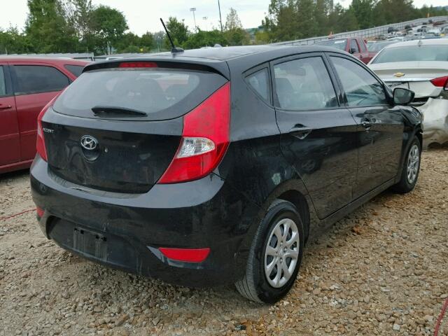 KMHCT5AE4EU183751 - 2014 HYUNDAI ACCENT GLS BLACK photo 4