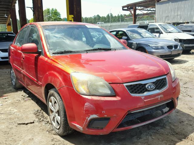 KNADH4A36A6594163 - 2010 KIA RIO LX RED photo 1