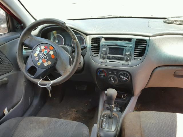 KNADH4A36A6594163 - 2010 KIA RIO LX Կարմիր լուսանկար 9