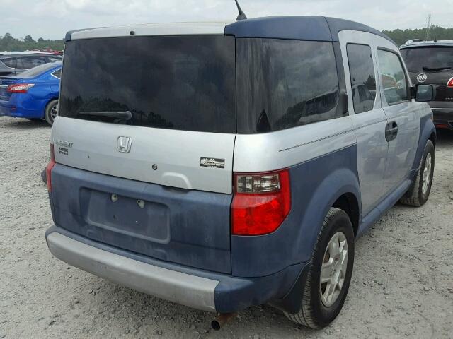 5J6YH18336L006053 - 2006 HONDA ELEMENT LX SILVER photo 4