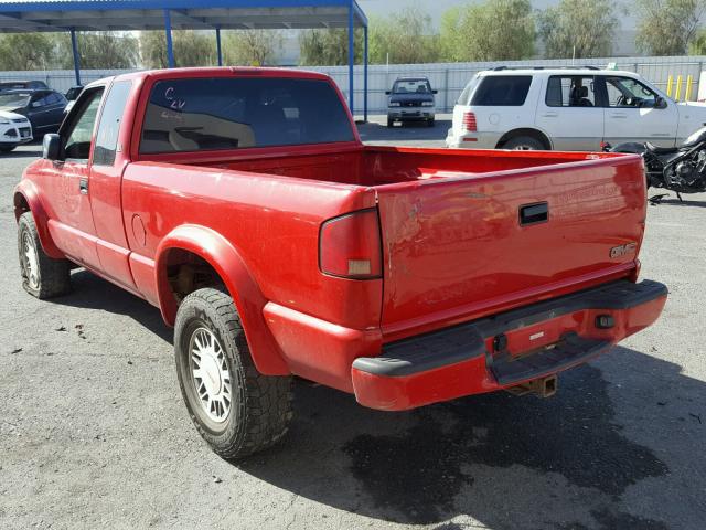 1GTCT19W4Y8227657 - 2000 GMC SONOMA RED photo 3