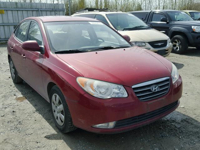 KMHDU46D67U164133 - 2007 HYUNDAI ELANTRA GL BURGUNDY photo 1