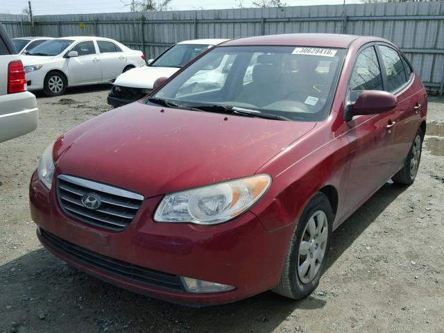 KMHDU46D67U164133 - 2007 HYUNDAI ELANTRA GL BURGUNDY photo 2