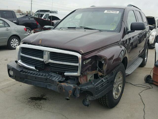 1D4HB58D35F538653 - 2005 DODGE DURANGO LI PURPLE photo 2