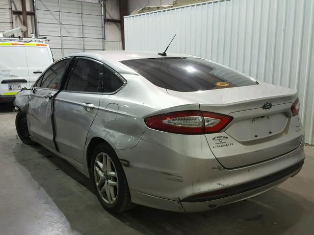 1FA6P0HD1E5370807 - 2014 FORD FUSION SE SILVER photo 3