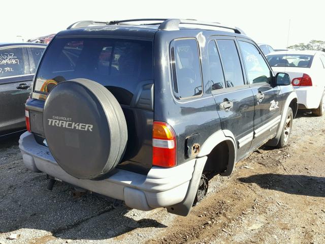 2CNBJ734346901109 - 2004 CHEVROLET TRACKER ZR BLACK photo 4