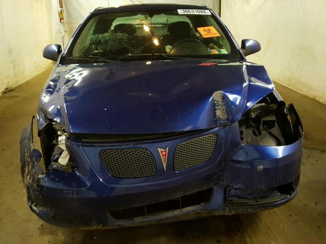 1G2AL15F277233222 - 2007 PONTIAC G5 BLUE photo 9