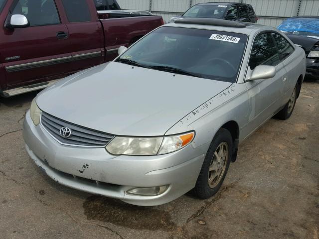 2T1CE22P23C019664 - 2003 TOYOTA CAMRY SOLA GRAY photo 2