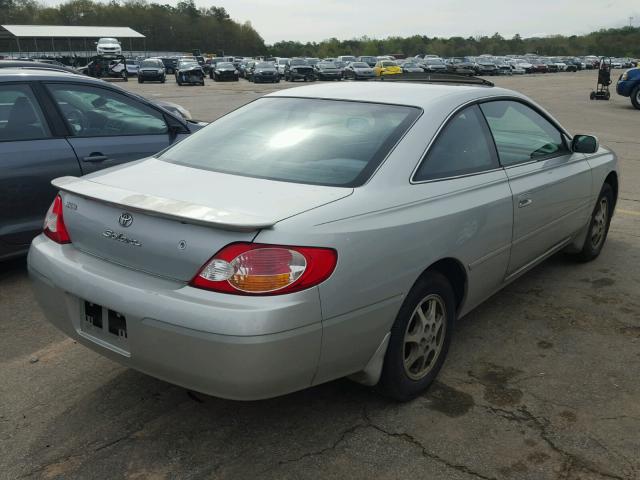 2T1CE22P23C019664 - 2003 TOYOTA CAMRY SOLA GRAY photo 4