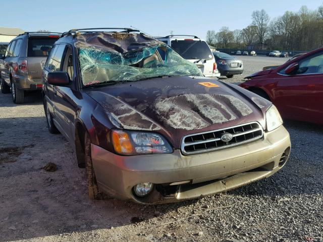 4S3BH665817641395 - 2001 SUBARU LEGACY OUT MAROON photo 1