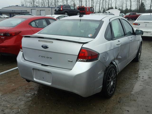 1FAHP3GN9BW136215 - 2011 FORD FOCUS SES SILVER photo 4