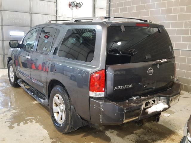 5N1AA08B26N727672 - 2006 NISSAN ARMADA SE CHARCOAL photo 3