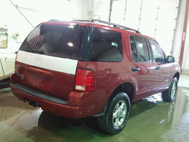 1FMZU73K84UB22469 - 2004 FORD EXPLORER X RED photo 4