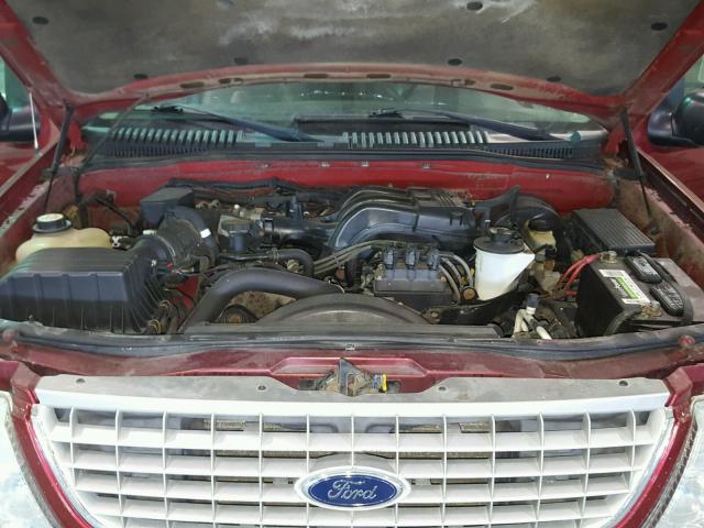 1FMZU73K84UB22469 - 2004 FORD EXPLORER X RED photo 7