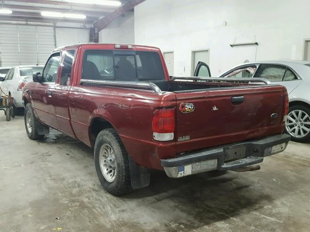 1FTYR14VXYTA81300 - 2000 FORD RANGER SUP MAROON photo 3