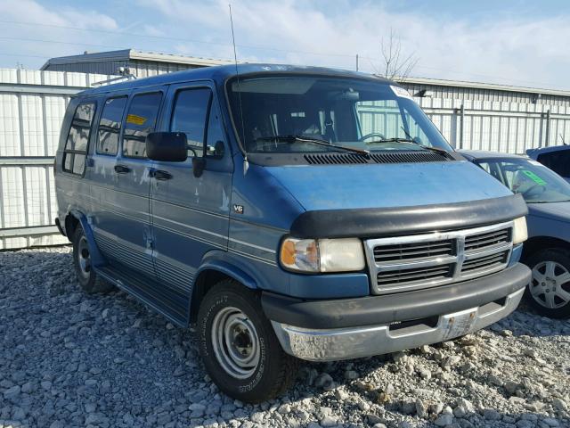 2B6HB21X7SK567297 - 1995 DODGE RAM VAN B2 BLUE photo 1