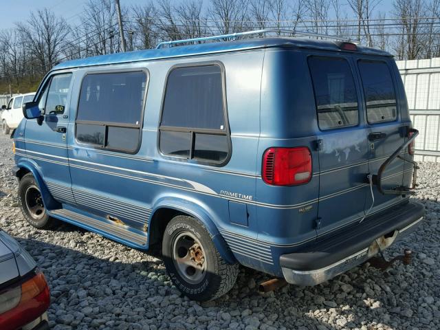 2B6HB21X7SK567297 - 1995 DODGE RAM VAN B2 BLUE photo 3