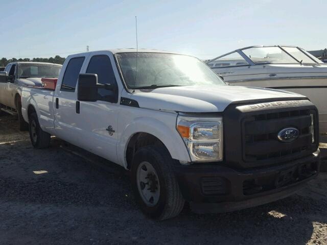 1FT8W3ATXCEA60516 - 2012 FORD F350 SUPER WHITE photo 1